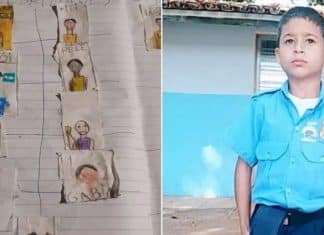 Sem dinheiro para comprar álbum da Copa, menino desenha as próprias figurinhas