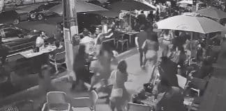 Clientes de bar se apavoram com pessoas correndo, acham que é arrastão, mas era crossfit