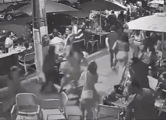 Clientes de bar se apavoram com pessoas correndo, acham que é arrastão, mas era crossfit