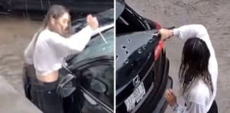 Vídeo: Mulher traída se vinga destruindo o carro do marido Vídeo: Mulher traída se vinga destruindo o carro do marido