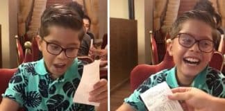 Menino passou meses juntando dinheiro para pagar um jantar para seu pai em agradecimento