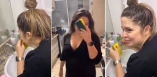 Grávida com desejo ‘come’ esponja com sabão: ‘Estão chamando nosso filho de Bob Esponja’