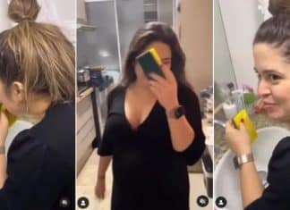 Grávida com desejo ‘come’ esponja com sabão: ‘Estão chamando nosso filho de Bob Esponja’