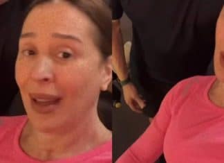 Claudia Raia exibe treino na academia e tamanho da barriga impressiona: ‘Não tá fácil’