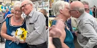 Avozinhos se casaram no supermercado onde se viram pela primeira vez Avozinhos se casaram no supermercado onde se viram pela primeira vez