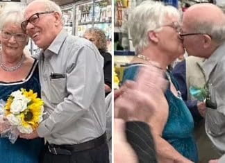 Avozinhos se casaram no supermercado onde se viram pela primeira vez
