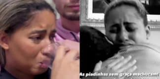 MC Loma chora após influenciador fazer piada sobre pai ausente de sua filha MC Loma chora após influenciador fazer piada sobre pai ausente de sua filha