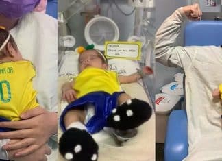 Hospital veste bebês prematuros com ‘amarelinha’ e envia boas energias à seleção