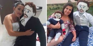 Mulher que se casou com boneco de pano revelou que relacionamento “está por um fio”. Ele a traiu Mulher que se casou com boneco de pano revelou que relacionamento “está por um fio”. Ele a traiu