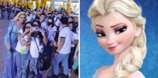 Crianças tiram foto com drag queen achando que era Elsa: “Não há discriminação para elas”