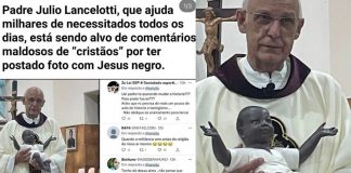 Padre Júlio Lancellotti é criticado depois de postar foto com menino Jesus negro