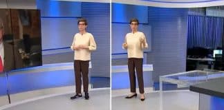 Renata Lo Prete esquece de tirar os tênis e troca de calçado durante o ‘Jornal da Globo’ Renata Lo Prete esquece de tirar os tênis e troca de calçado durante o ‘Jornal da Globo’