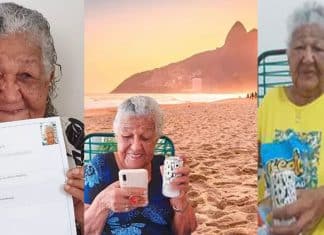 Aos 103 idosa que ficou famosa ao entregar currículo agora é influencer e faz publi no jogo do Brasil