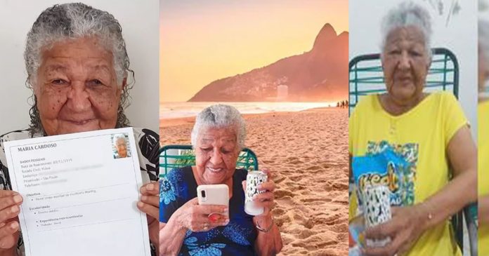 Aos 103 idosa que ficou famosa ao entregar currículo agora é influencer e faz publi no jogo do Brasil