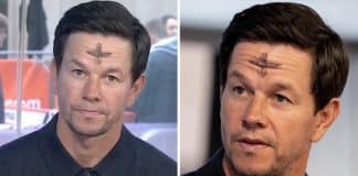 Mark Wahlberg chega a entrevista com cruz de cinzas e pede respeito às religiões: “Não posso negar minha fé”