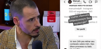 Atriz registra boletim de ocorrência após ser ameaçada por Thiago Schutz, o ‘coach do Campari’