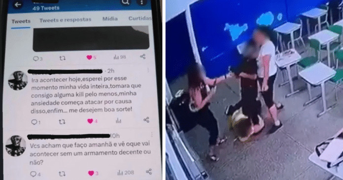 Aluno responsável por ataque expôs planos nas redes sociais: “Irá acontecer hoje”