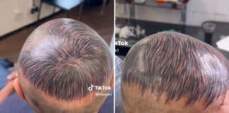 Tatuador viraliza nas redes sociais após aplicar ‘cabelo’ em careca
