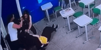 Vídeo mostra professora imobilizando autor de ataque em escola de SP