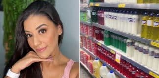 Influenciadora viraliza ao dizer que cada cor de detergente tem uma utilidade: ‘Verde para lavar o rosto’