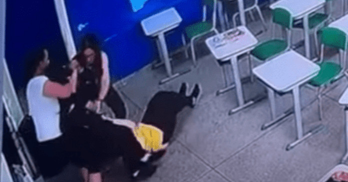 Vídeo mostra professora imobilizando autor de ataque em escola de SP