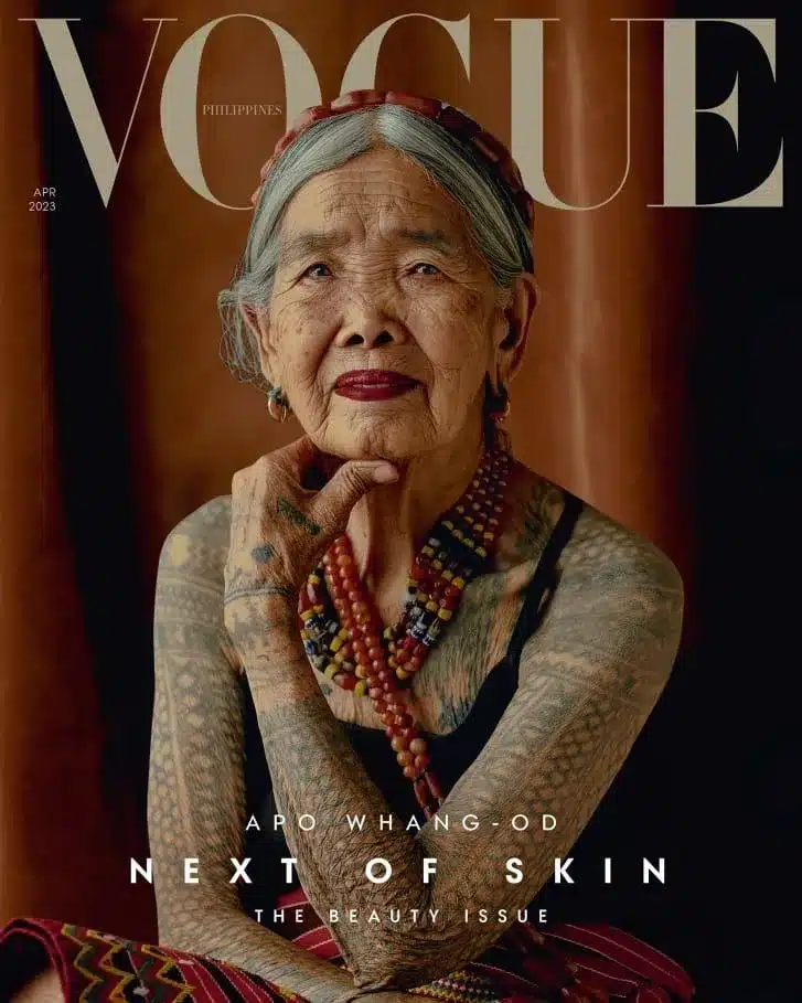 contioutra.com - Aos 106 anos, tatuadora filipina é capa da Vogue e modelo mais velha da revista