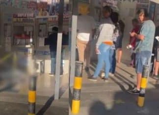 Homem falece em fila de lotérica e clientes seguem no local apesar do corpo no chão