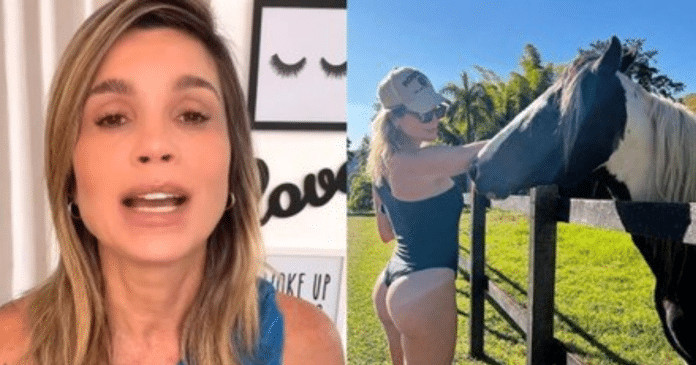 Flávia Alessandra rebate comentários maldosos em suas fotos de maiô: “Não sou velha, sou livre”
