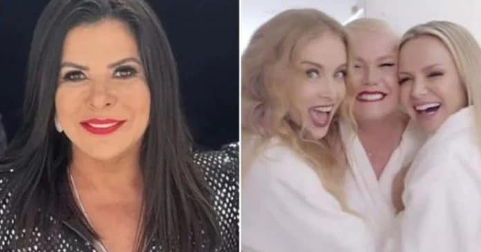 Mara Maravilha faz deboche após anúncio de show de Xuxa, Eliana e Angélica
