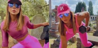 Vovó Fitness causa polêmica ao fazer exercícios em cemitério: “Encontro paz”