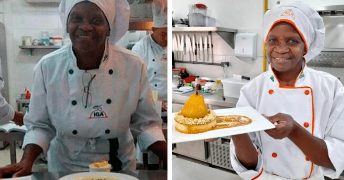 Diarista de 63 anos paga curso de culinária com faxinas e realiza sonho