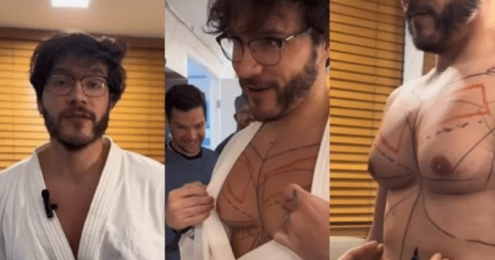 Eliezer exibe resultado de cirurgia de redução de mamas; confira