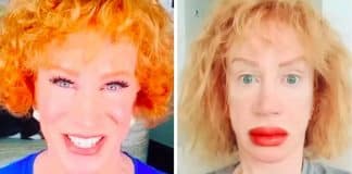 Atriz assusta amiga e até marido com tatuagem nos lábios para ficar parecida com Kylie Jenner Atriz assusta amiga e até marido com tatuagem nos lábios para ficar parecida com Kylie Jenner