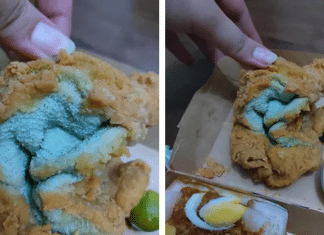 Mulher pede delivery de frango frito e recebe toalha empanada