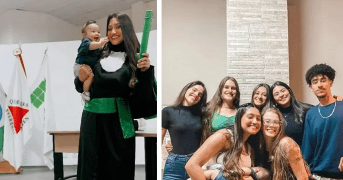 Mãe leva bebê de 8 meses para a faculdade: Esforço ou irresponsabilidade?