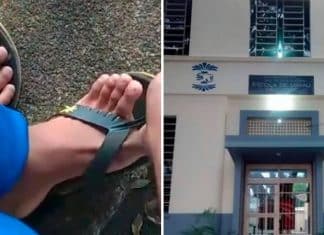 Menino é colocado para fora de escola por estar usando chinelos