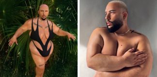 “Mostrem esses corpos”: Homem de 204 quilos posa com orgulho de biquíni
