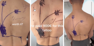 Cliente paga R$ 4 mil em tattoo peculiar e causa polêmica nas redes sociais