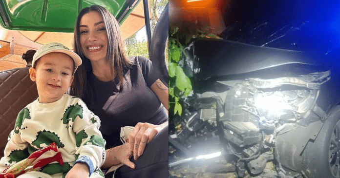 Bianca Andrade sofre acidente com o filho na Via Dutra, em Barra Mansa (RJ)