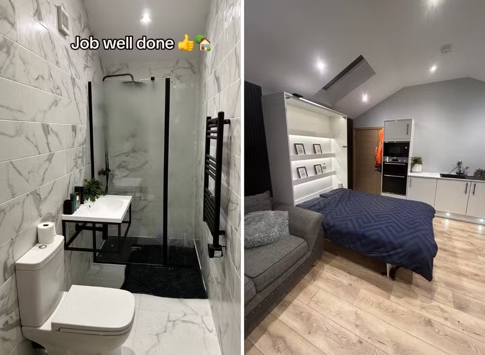 contioutra.com - Gênio da reforma: Jovem de 18 anos transforma garagem em apartamento completo