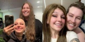 Jovem deixa seus cabelos crescerem por 4 anos e doa à namorada com alopecia