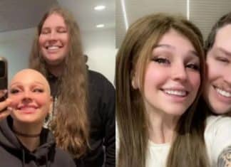 Jovem deixa seus cabelos crescerem por 4 anos e doa à namorada com alopecia