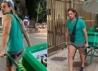 Ex-galã da Globo, Daniel Erthal estava vendendo cerveja nas ruas do Rio