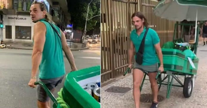 Ex-galã da Globo, Daniel Erthal atualmente vende cerveja nas ruas do Rio