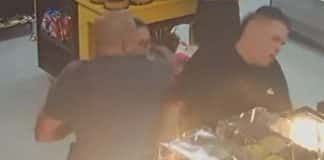 PM dá cotovelada em homem que estava com esposa e filha de colo em padaria: “Furou a fila”