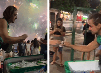 Ex-galã de ‘Malhação’ se pronuncia sobre vender cervejas na praia: “Virei ambulante mesmo”