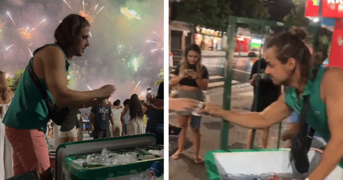 Ex-galã de ‘Malhação’ se pronuncia sobre vender cervejas na praia: “Virei ambulante mesmo”