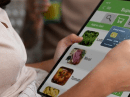 Tecnologia e alimentação saudável. Economia e bem-estar em cada mordida