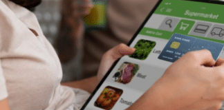 Tecnologia e alimentação saudável. Economia e bem-estar em cada mordida