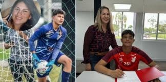 Bruninho, filho de Eliza Samudio, assina 1º contrato no dia em que a mãe faria 39 anos: “Presente para ela’ Bruninho, filho de Eliza Samudio, assina 1º contrato no dia em que a mãe faria 39 anos: “Presente para ela’